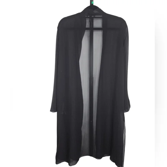 Eileen Fisher Sheer 100% Silk Georgette Jacket – Oversized Petite Small, NWOT - Picture 6 of 11